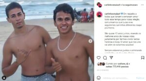 Carlinhos Maia e Lucas Guimarães em foto nas redes sociais; casal anunciou a separação (Foto: Reprodução / Instagram)