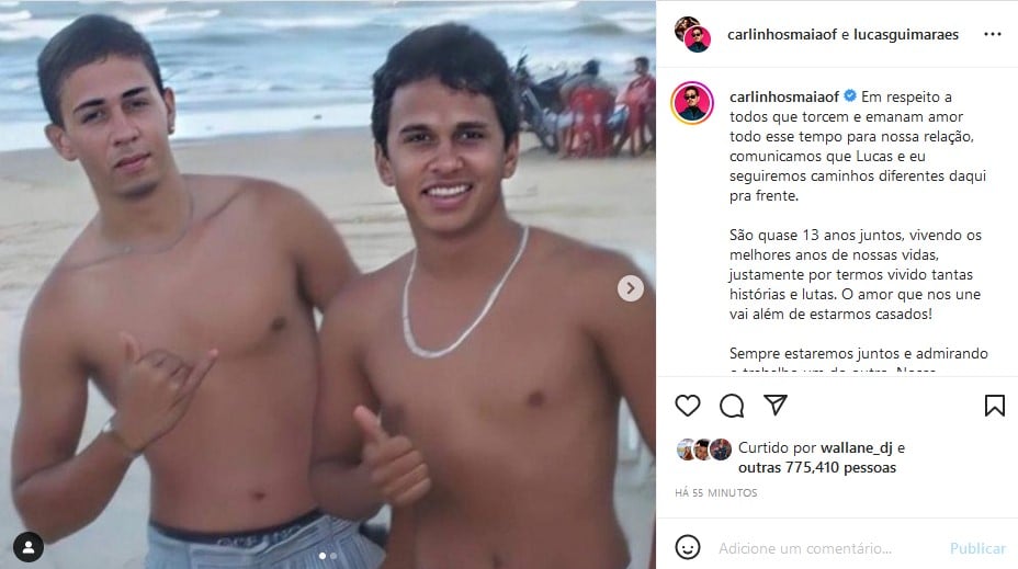 BOMBA: Pivô de separação de Carlinhos Maia e Lucas é exposto: "ninguém imaginava"