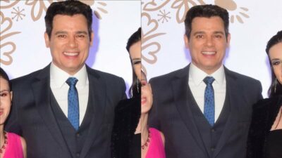 Enormes! Filhas de Celso Portiolli esbanjam estilo em rara aparição com o pai, Foto: Reprodução/Internet