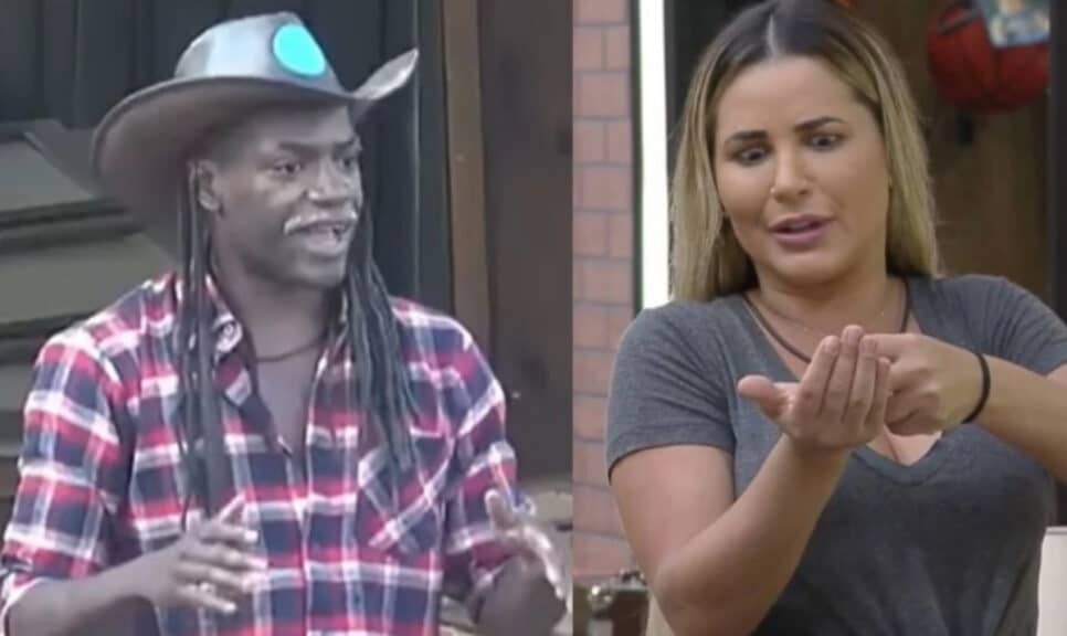 Deolane Bezerra e Pelé Milflows em A Fazenda 14; peões discutiram e protagonizaram caos (Foto: Reprodução / PlayPlus)