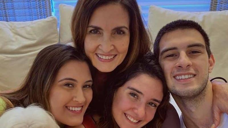 Fátima Bernardes e os filhos (Foto Reprodução)