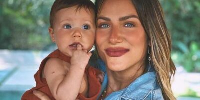 Giovanna Ewbank com o filho Zyan ainda pequeno (Foto Reprodução)