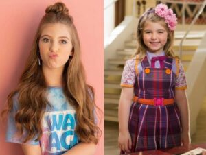 Atriz mirim, estrela de Carinha de Anjo do SBT cresceu e para muitos é uma das meninas mais lindas do Brasil (Foto: Reprodução / SBT / Montagem HoraDoBenefício)