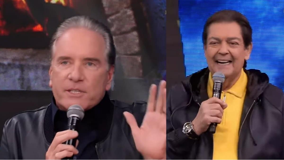 Roberto Justus durante o programa do Faustão (Foto: Reprodução)