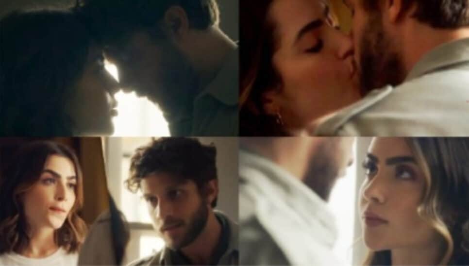 Travessia - Mentiroso, Ari (Chay Suede) trai Brisa (Lucy Alves) com Chiara (Jade Picon) e vira vilão: "Babaca" (Foto: Reprodução / Globo)