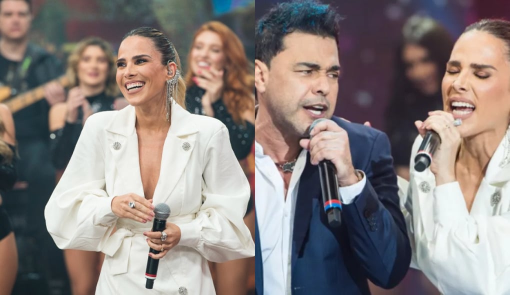 Wanessa Camargo e Zezé Di Camargo foram no Faustão (Foto Reprodução/Montagem/AaronTv)