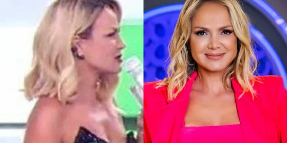 Look da Eliana deu o que falar durante a 25º edição do teleton (Foto Reprodução/Montagem/ Aaron Tv )