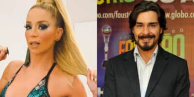 Dani Winits é exposta por irmão de André Gonçalves durante entrevista (Foto Reprodução/Montagem/AaronTv)