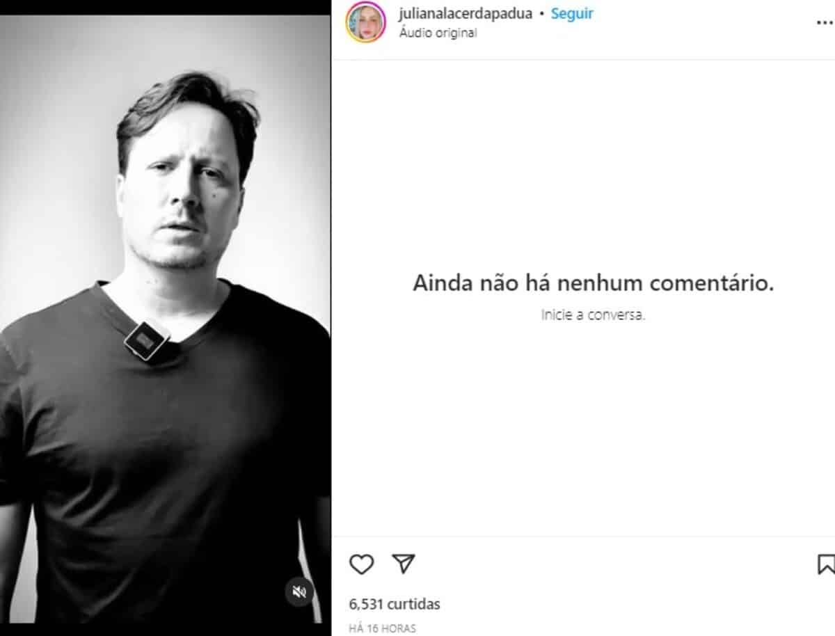 Postagem de Juliana Lacerda de Pádua