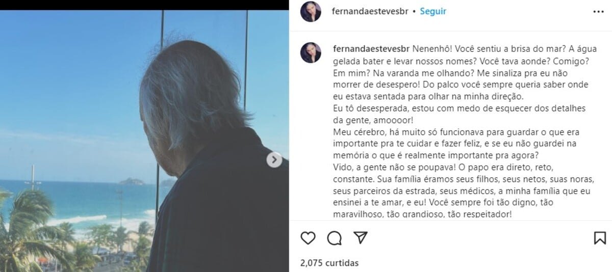 Post de Fernanda Passos no Instagram