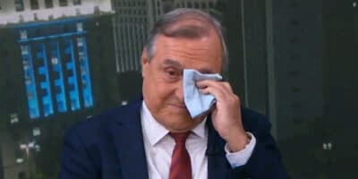 Carlos Alberto Sardenberg se despede da Globo e cai no choro (Imagem Reprodução Internet)