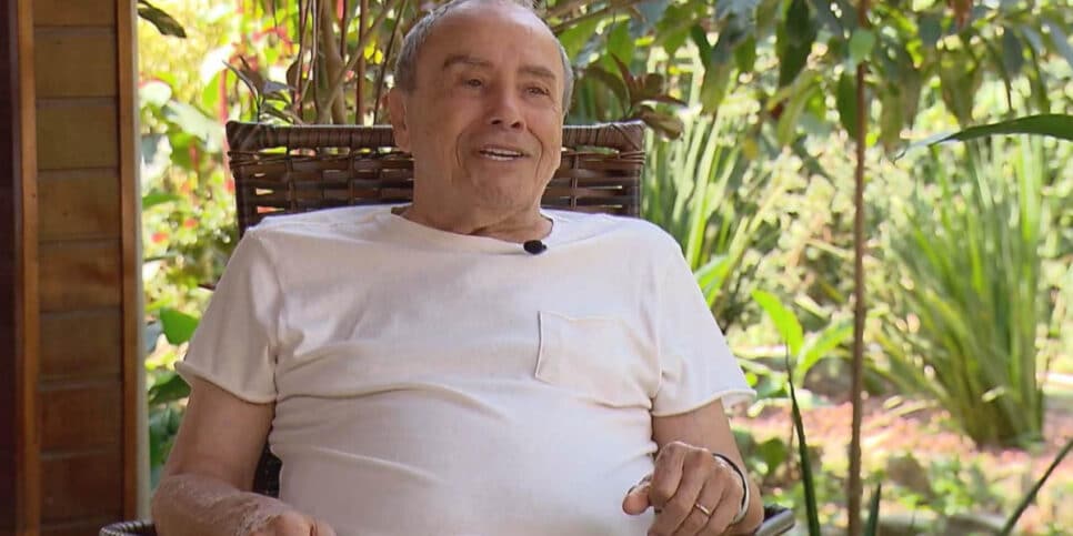 Stênio Garcia ao lado de sua esposa Mari Saad (Imagem Reprodução Internet)