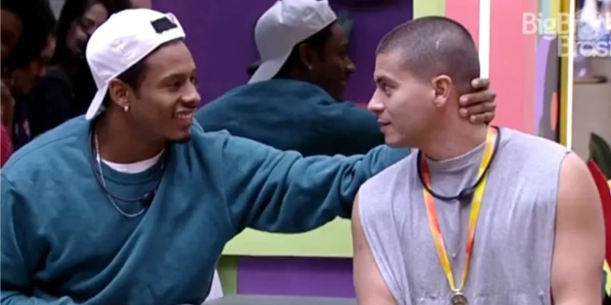 Paulo André e Arthur Aguiar no BBB22 (Imagem reprodução Internet)