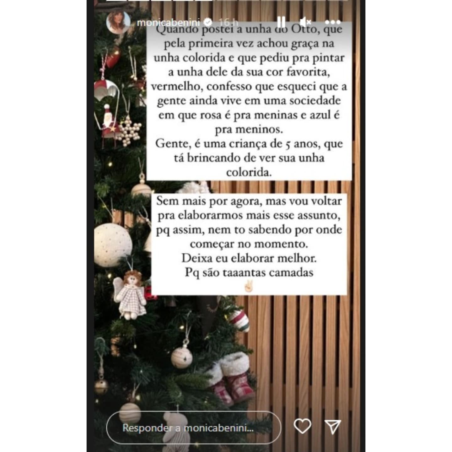 Esposa do Junior Lima rebate críticas após postar unhas do filho pintadas de vermelho (Imagem Reprodução Instagram)