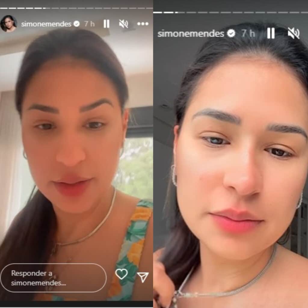 Simone Mendes desabafa após passar noite em claro com a filha doente (Imagem Reprodução Instagram)