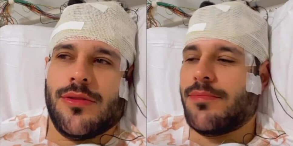 Rodrigo Mussi aparece com a cabeça toda enfaixada e preocupa fãs (Imagem Reprodução Internet)