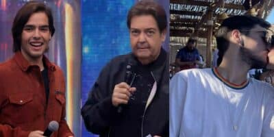 Filho de Faustão engatou relacionamento e surgiu em clique raro aos beijos com namorada - Foto Reprodução - Reprodução