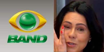 Na Band, apresentadora chora em despedida ao vivo e é consolada por repórter - Reprodução