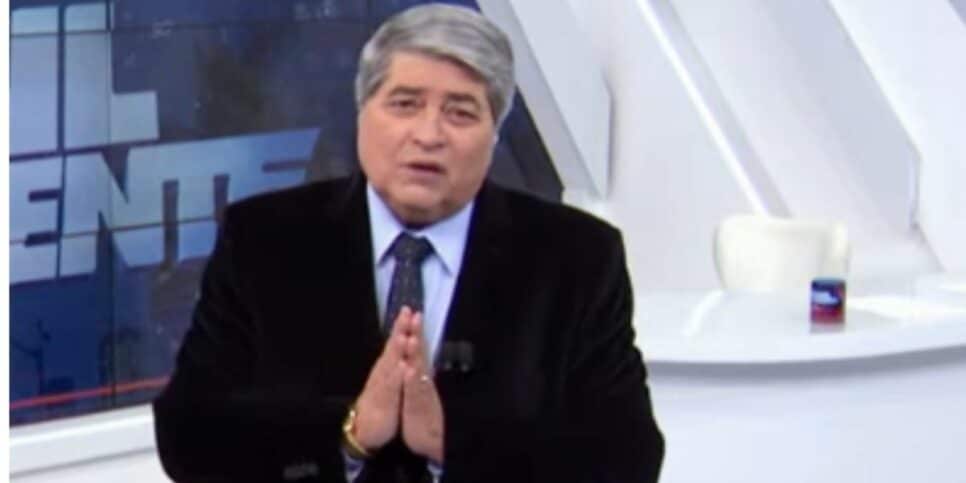 Datena dá recado para Luiz Bacci e público vê como deboche