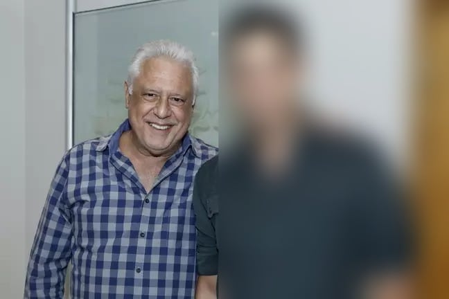 Filho de Antônio Fagundes surge de sunga e maquiado (Foto: Reprodução)