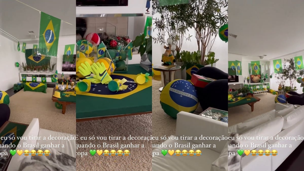 Decoração de Adriane Galisteu para a Copa