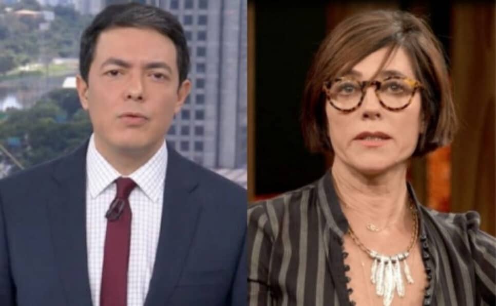 Alan Severiano adia fim de jornal na Globo e notícia de Christiane Torloni é dada: "Difícil de falar" (Foto: Reprodução / Globo)