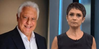 Sandra Annenberg expôs o que Antônio Fagundes fazia na Globo (Foto: Montagem)