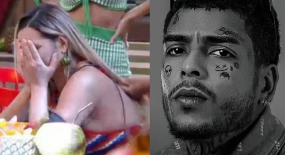 A Fazenda 14 - Deolane Bezerra desaba e cai no choro ao ouvir música de MC Kevin durante a festa (Foto: Reprodução / PlayPlus / Instagram)