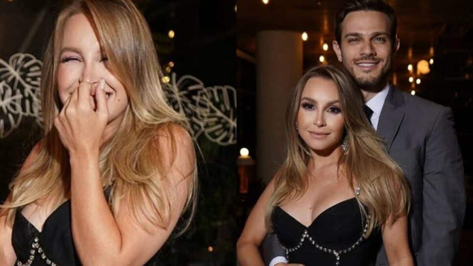 Carla Diaz é pedida em noivado por Felipe Becari