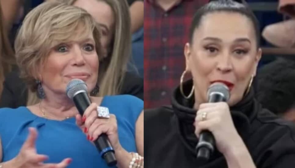 Autêntica, a veterana Susana Vieira Brinca com a atriz Claudia Raia sobre engravidar (Foto: Reprodução / Globo / Montagem HoraDoBenefício)