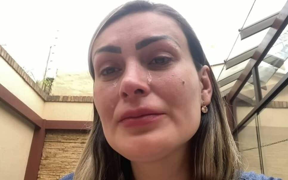 Após ser ofendida, Andressa Urach é expulsa de casa pelo ex