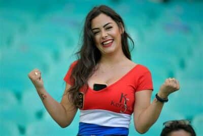 Musa da Copa, Larissa Riquelme, está ainda mais bonita hoje Foto: Reprodução