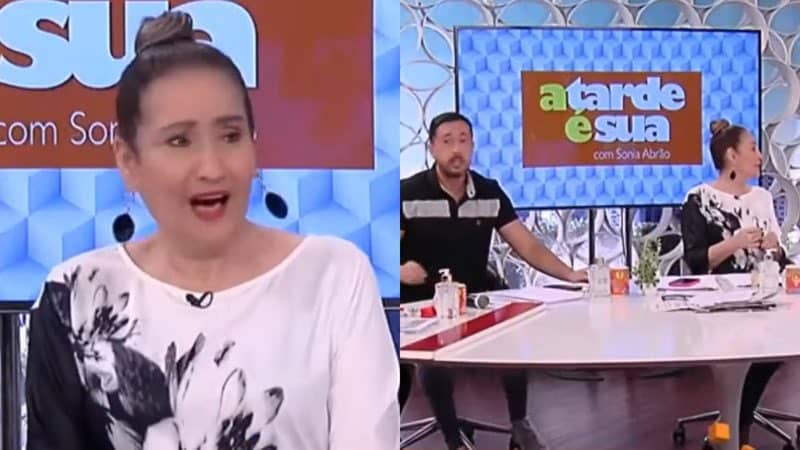 Ao vivo, estúdio de Sonia Abrão pega fogo e clima fica 