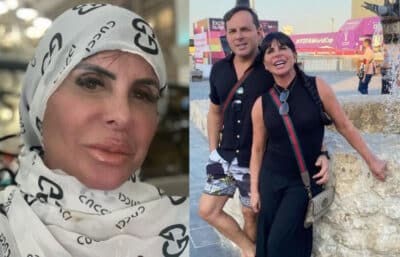 Imagem do post Deu ruim! Gretchen é proibida de beijar o marido no Catar e desabafa: “Não pode nem abraçar”