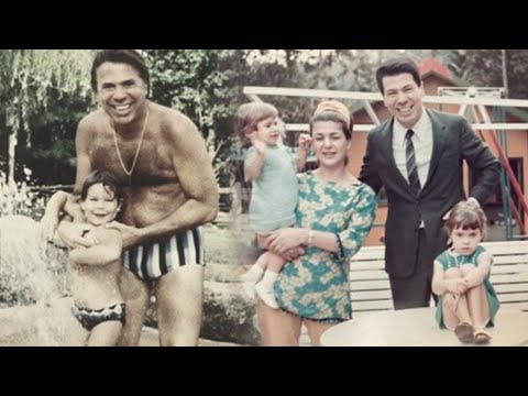 Silvio Santos, Maria Aparecida Vieira e as filhas Cintia Abravanel  e Silvia Abravanel (Foto Reprodução/Internet)