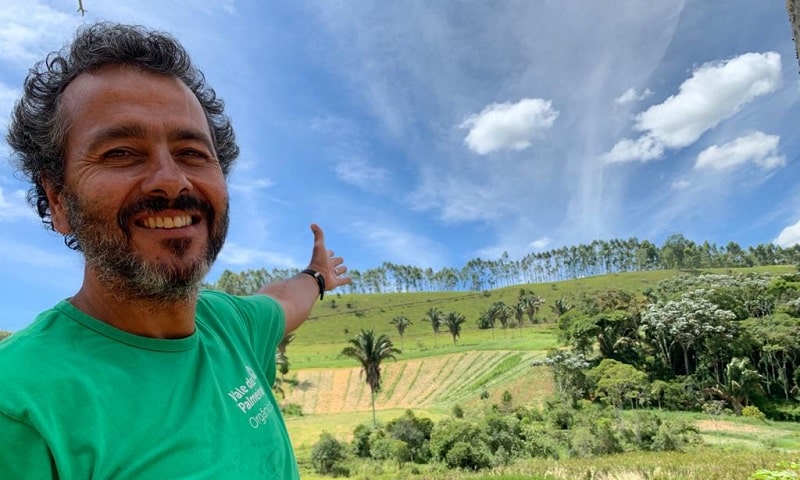 Marcos Palmeira exibindo a sua propriedade (Foto Reprodução/Internet)