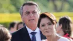 Bolsonaro e Michelle Bolsonaro têm laços 'cortados' publicamente (Foto: Sergio Lima/AFP)