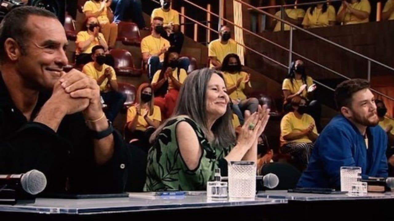 Débora Duarte participou do programa "Faustão na Band" (Foto Reprodução/Instagram)