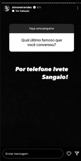 A famosa cantor sertaneja da ex-dupla com Simaria falou sobre ligação com a apresentadora da Globo (Foto: Reprodução)