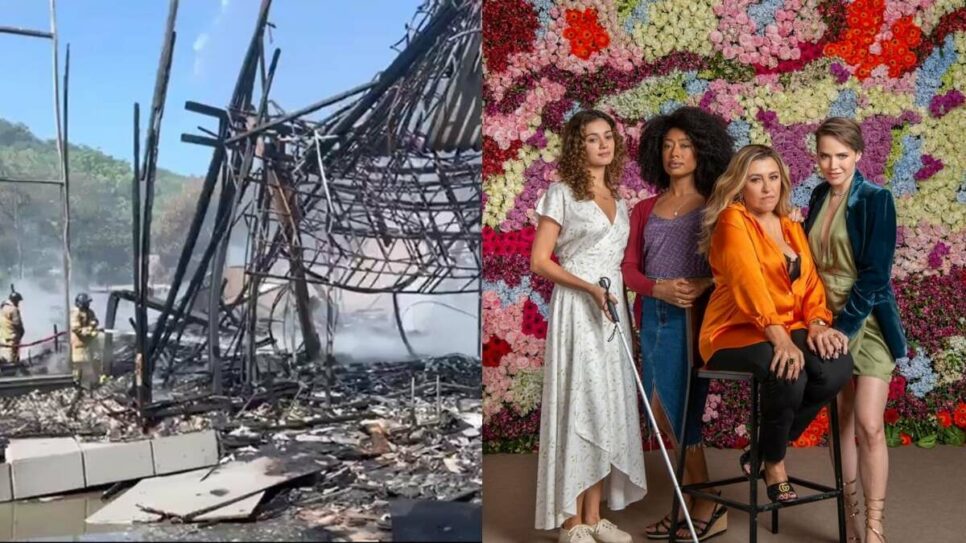 Cenário pega fogo em Flores na GloboPlay (Imagem Reprodução Internet)
