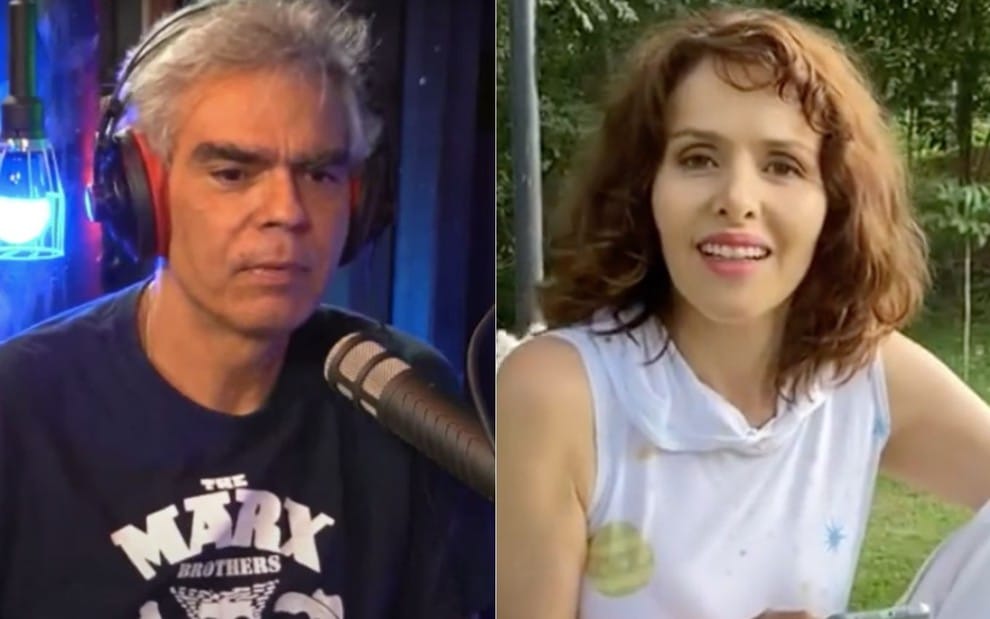 O humorista detonou Leona Cavalli (Foto Reprodução/Youtube)