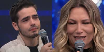 Anne Lotterman e o filho de Faustão impactou o público ao chorarem juntos (Foto Reprodução/Montagem/AaronTuraTv/Youtube)