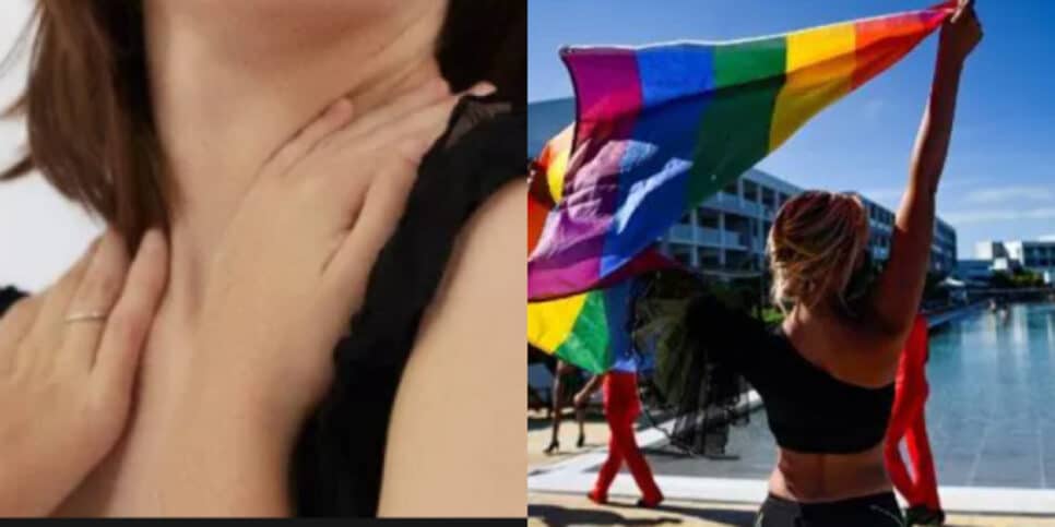 Atriz se assumiu publicamente na frente de Silvio Santos (Foto Reprodução/Montagem/Aaron Tura Tv)