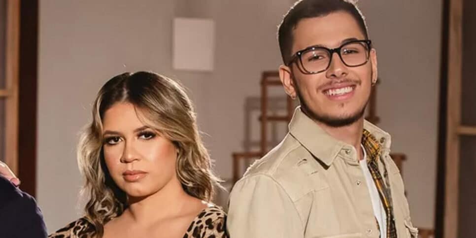 Gustavo e a irmã Marília Mendonça (Foto Reprodução/Internet)