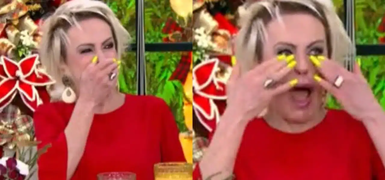 Ana Maria Braga precisou pedir pelo intervalo às pressas por não conseguir dar continuidade ao seu programa (Foto Reprodução/Montagem/Internet)