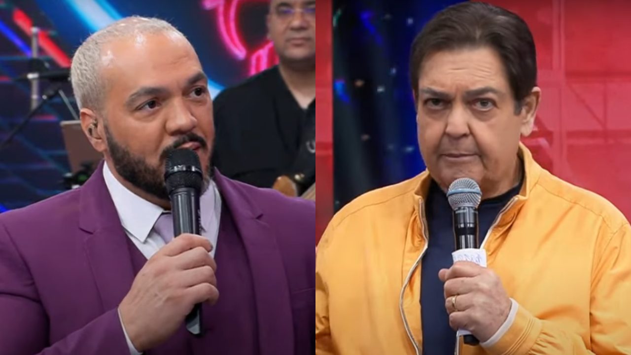 Belo corrigiu uma informação que Faustão disse sobre sua carreira (Foto Reprodução/Montagem/Internet)