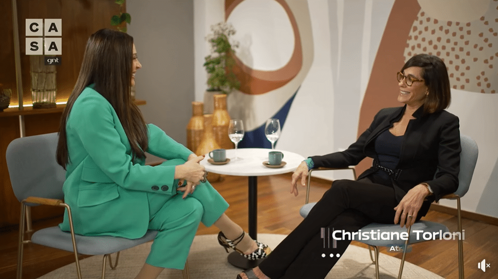 Claudia Raia e Christiane Torloni no programa "Casa do GNT" (Foto Reprodução/Youtube)