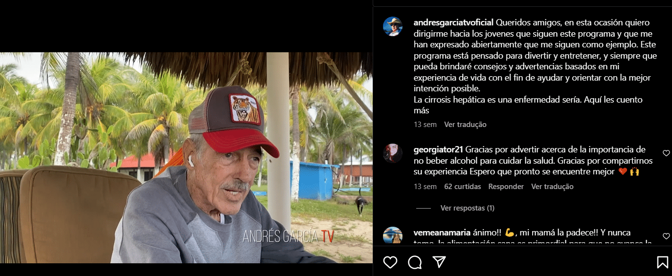 Desabafo que o ator fez nas redes sociais em tom de despedida (Foto Reprodução/Instagram)