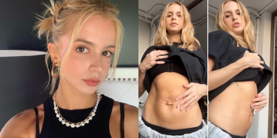Isabella Scherer mostra barriga após dar a luz a gêmeos (Imagem Reprodução Internet)