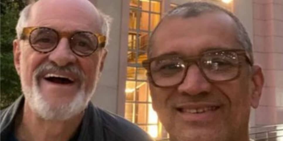 Marcos Caruso e técnico de enfermagem Marcos Paiva estão em um relacionamento desde 2018 (Imagem Reprodução Internet)